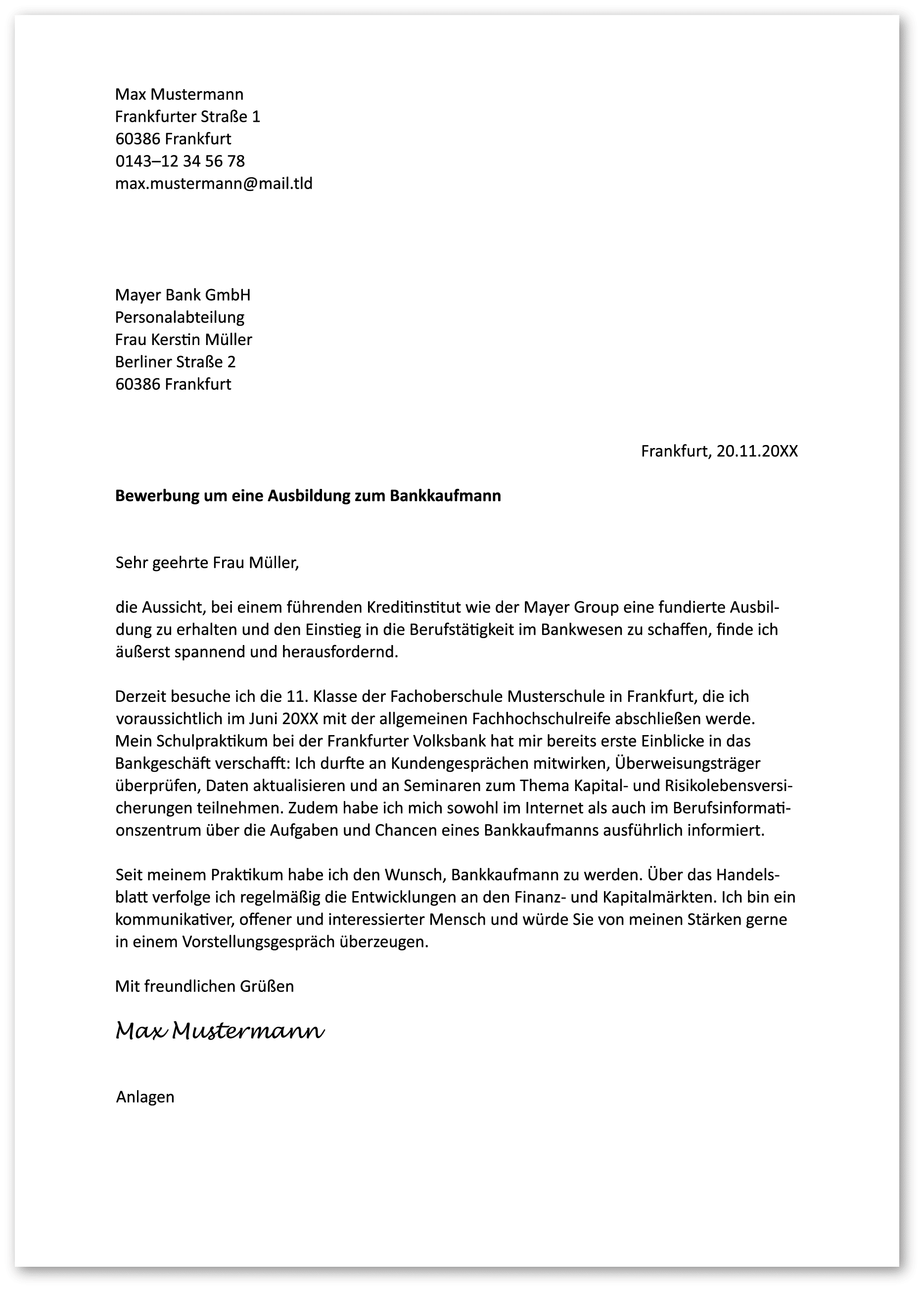 Einleitungssatz Anschreiben Einleitungssatz Anschreiben