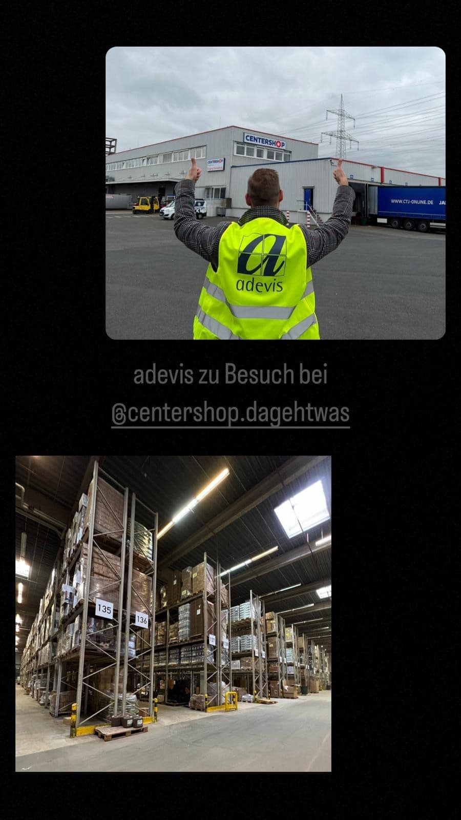 Warnwesten für Centershop
