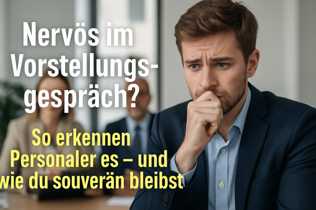 Nervosität im Vorstellungsgespräch: So bleibst du souverän