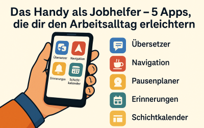Das Handy als Jobhelfer – 5 Apps, die dir den Arbeitsalltag erleichtern