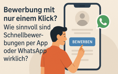 Bewerbung mit nur einem Klick? Wie sinnvoll sind Schnellbewerbungen per App oder WhatsApp wirklich?