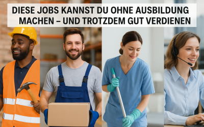 Diese Jobs kannst du ohne Ausbildung machen – und trotzdem gut verdienen
