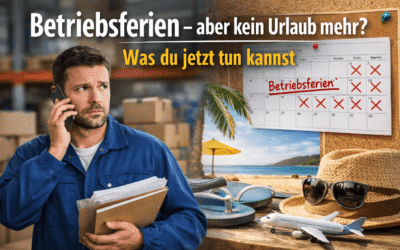 Betriebsferien – aber kein Urlaub mehr? Das kannst du tun