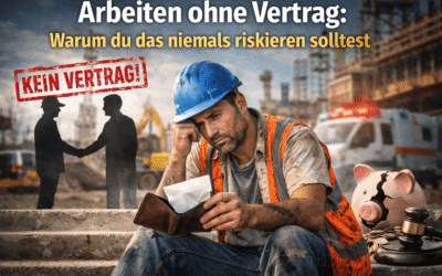 Arbeiten ohne Vertrag: Warum du das niemals riskieren solltest