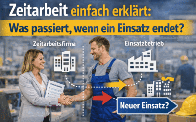 Zeitarbeit einfach erklärt: Was passiert, wenn ein Einsatz endet?