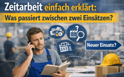 Zeitarbeit einfach erklärt: Was passiert zwischen zwei Einsätzen?