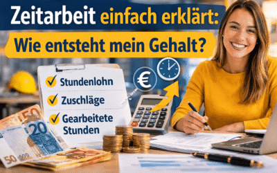 Zeitarbeit einfach erklärt: Wie entsteht mein Gehalt?