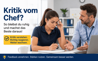 Jobprobleme lösen: Kritik vom Chef bekommen – so bleibst du ruhig