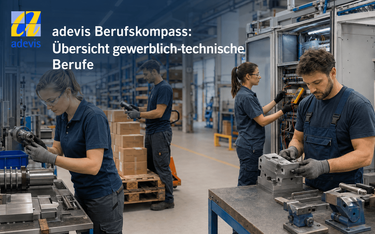 Gewerblich-technische Berufe in Produktion, Lager, Elektrik und Metall