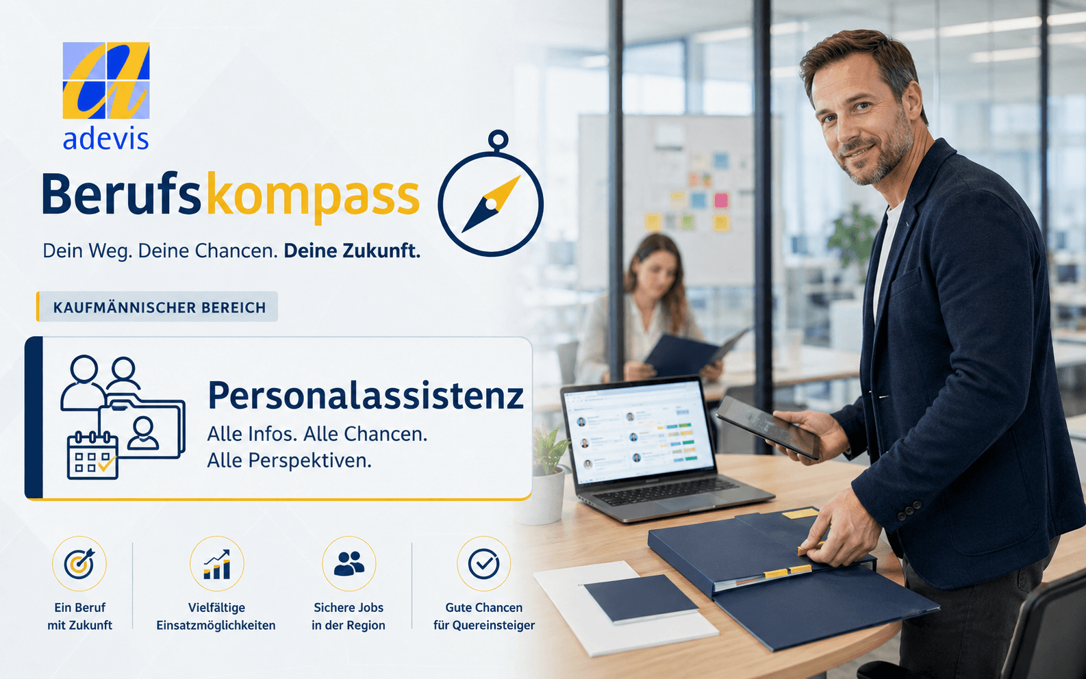 Personalassistenz koordiniert Termine und Unterlagen mit zwei Teammitgliedern