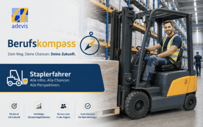 adevis Berufskompass: Staplerfahrer: Aufgaben, Voraussetzungen und Einstieg einfach erklärt