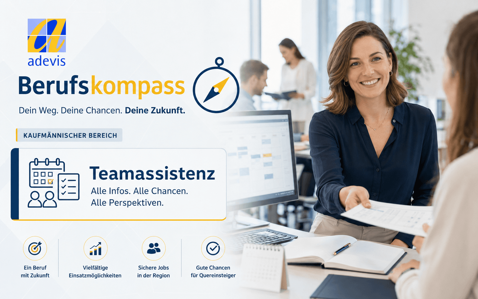 Teamassistenz: Aufgaben und Arbeitsalltag Teamassistenz koordiniert Termine und Unterlagen mit Teammitgliedern